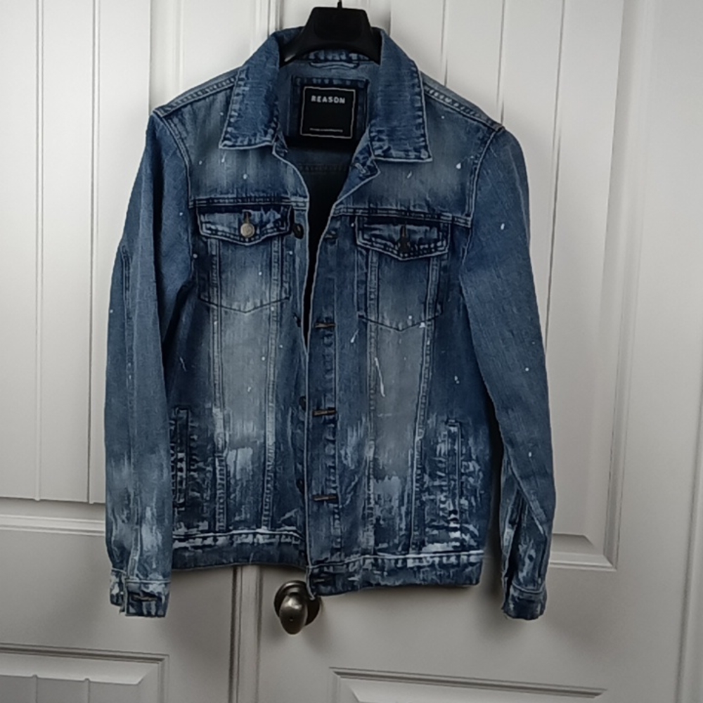 Reason Distressed Denim Jacket. - image 6